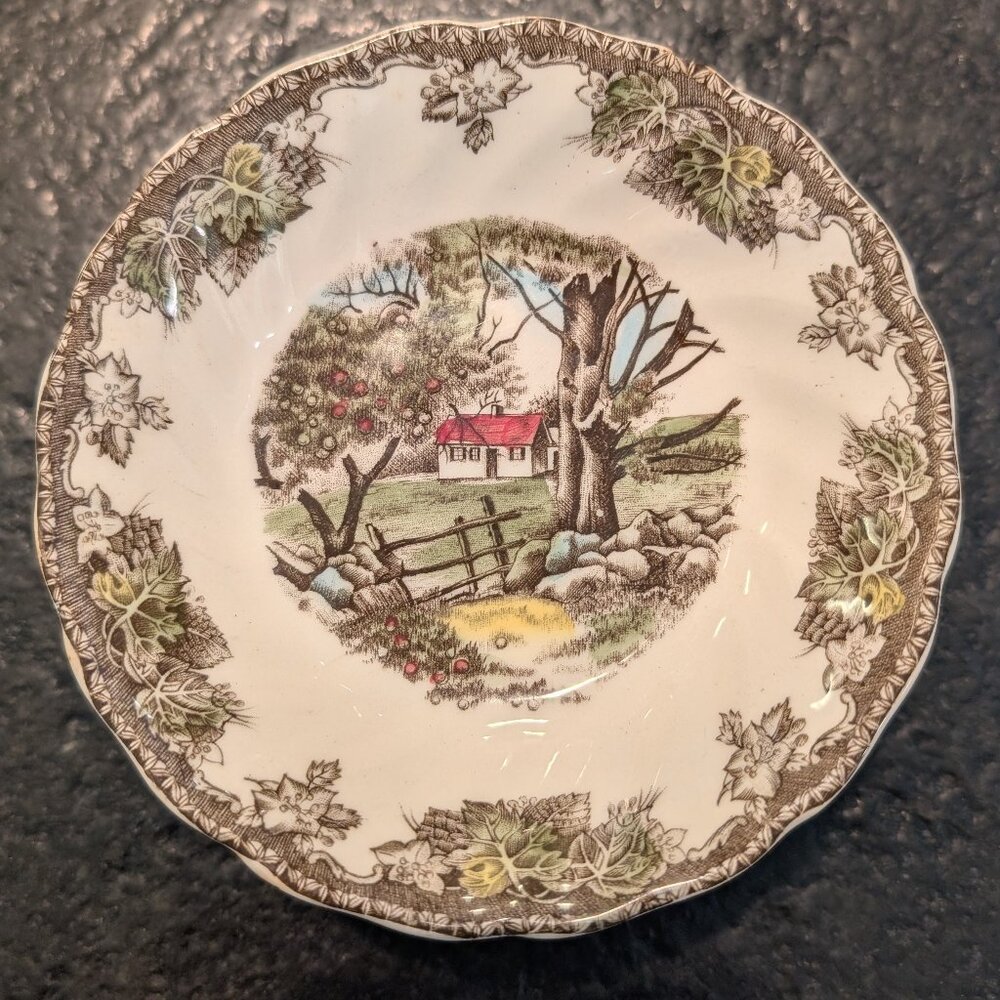 (5) Johnson Brothers The Friendly Village Dessert/Fruit Bowl, The Stone Wall